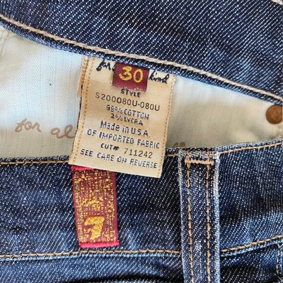 7 for All Mankind Roxy Denim Skirt - Size 30 - Picture 5 of 6